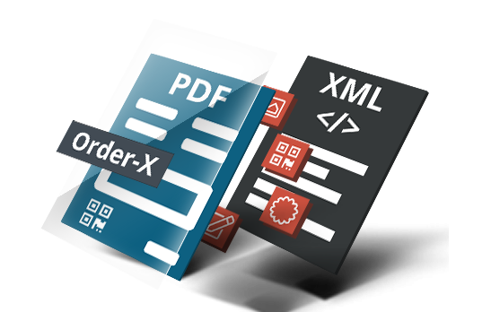 Order-X standard XML embedded into PDF