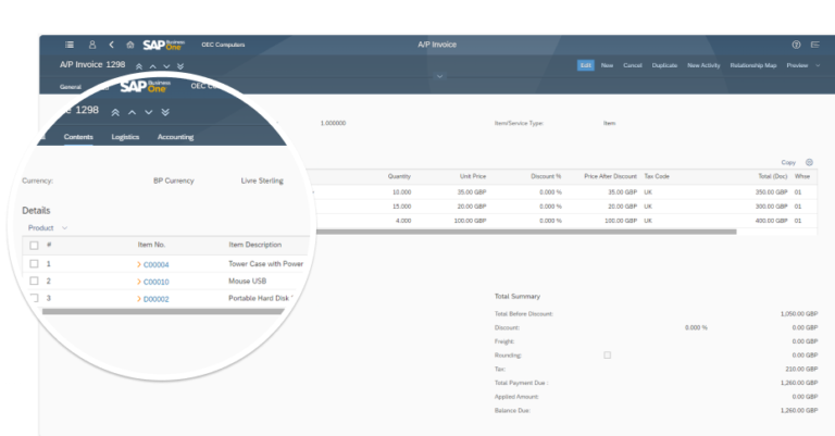 Boost AP efficiency: AI supplier invoice validation & SAP B1 integration