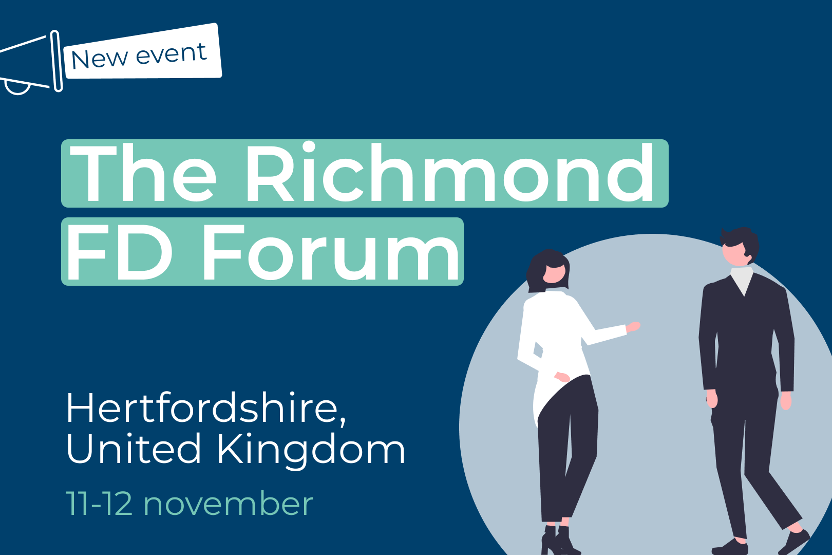 to give the title and information of an upcoming event