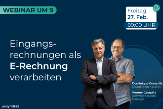 Eingangsrechungen im E‑Rechnungsformat verarbeiten
